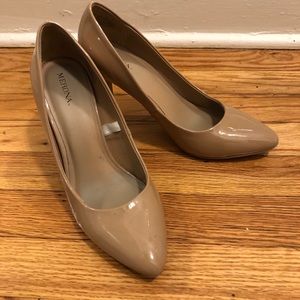 Closed Toed Tan Heels
